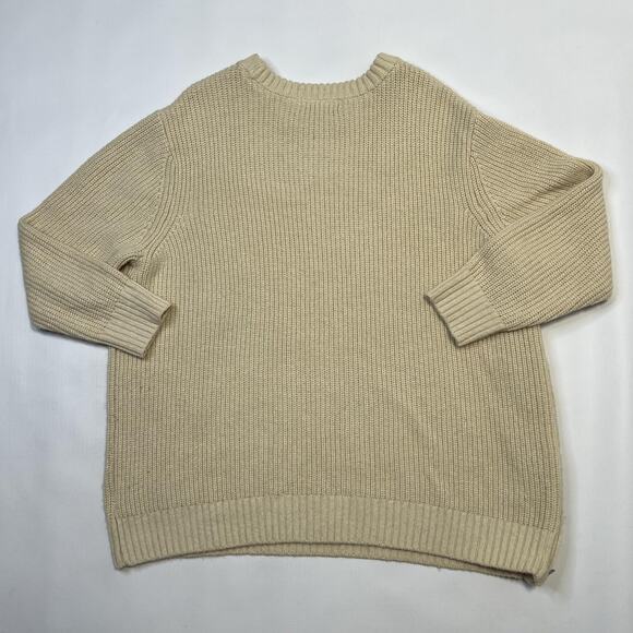 G-Star RAW Sweater Womens Large Beige Plush R Knit WMN LIS Alpaca Blend Zipper - Picture 5 of 8